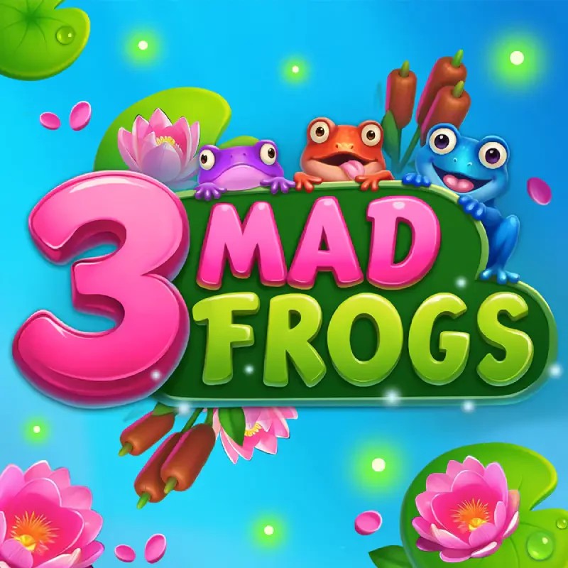 Слот 3 Mad Frogs с лягушками среди кувшинок и лотосов
