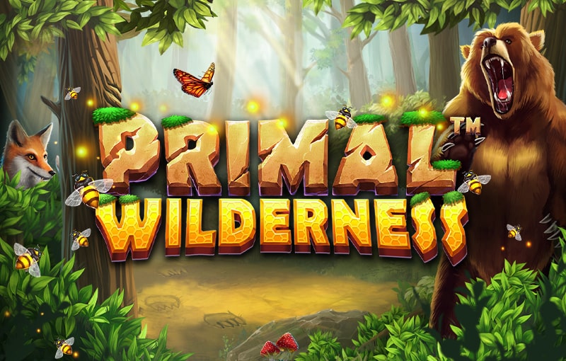 Слот Primal Wilderness с медведем и лесной поляной